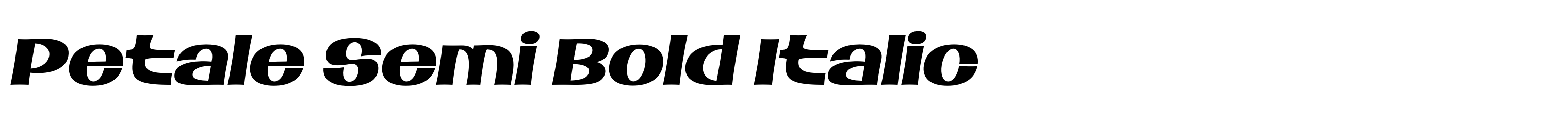 Petale Semi Bold Italic